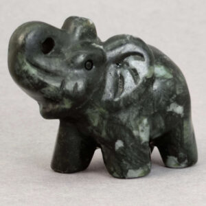 Krystal elefant 5 cm sten xiuyan jade 5