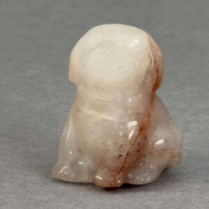 Krystal hund 3 cm sten bjergkrystal med inklusioner