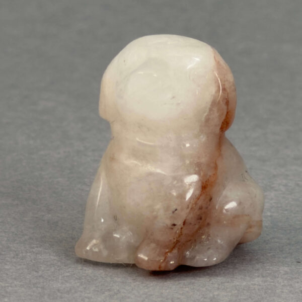 Krystal hund 3 cm sten bjergkrystal med inklusioner