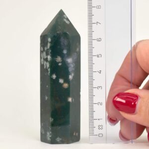 Mos agat Tårn styrker forbindelse til naturen, skaber indre ro og balance samt fremmer vækst, stabilitet og nye begyndelser i både krop og sind.