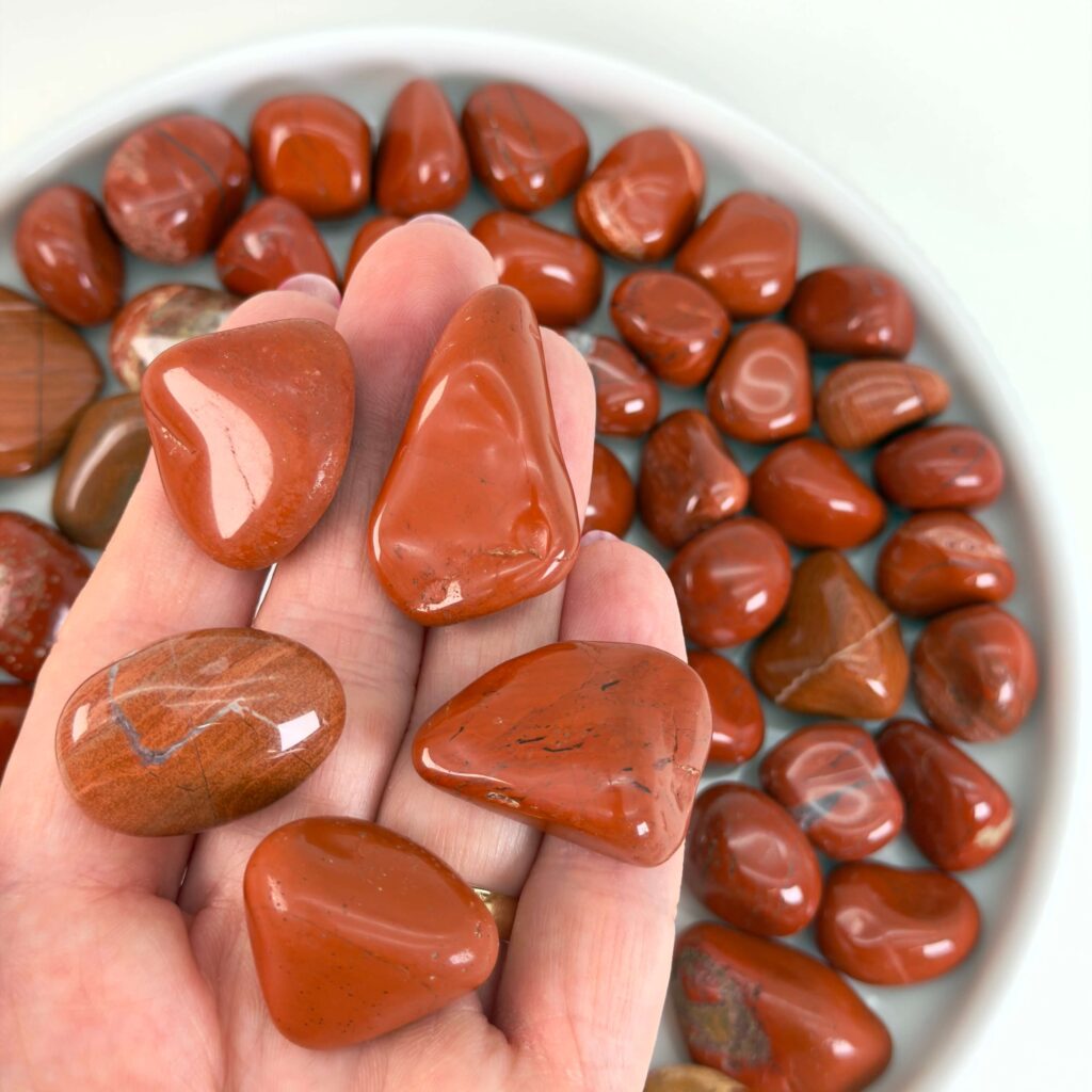 Krystaller mod søvn 12 Roed Jaspis Lommesten Samling 4