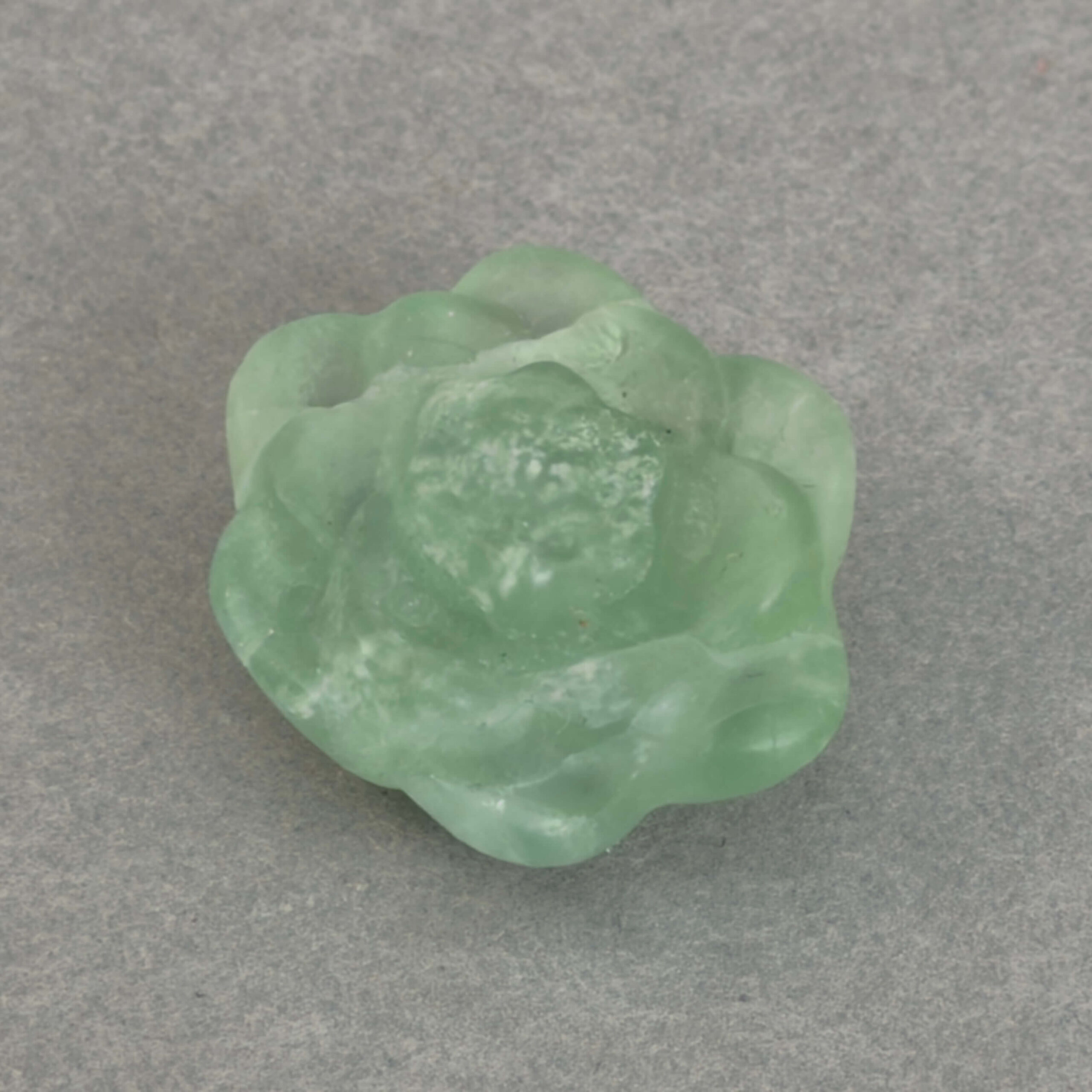 krystal blomst 3 cm sten grøn fluorit