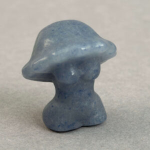 krystal skovnymfe svamp 3 cm sten blå aventurin