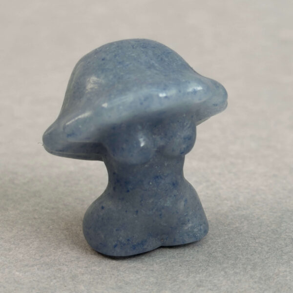 krystal skovnymfe svamp 3 cm sten blå aventurin