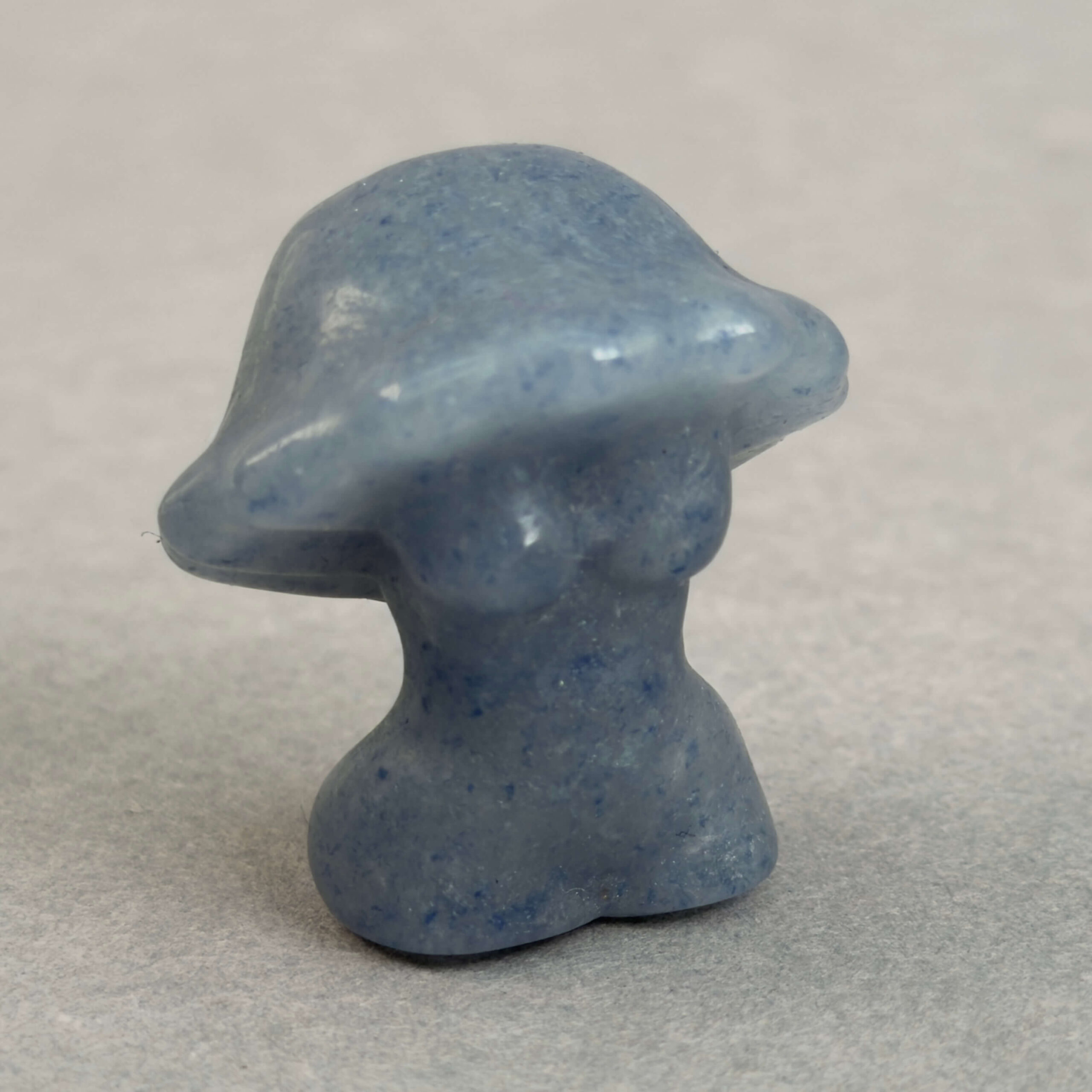 krystal skovnymfe svamp 3 cm sten blå aventurin