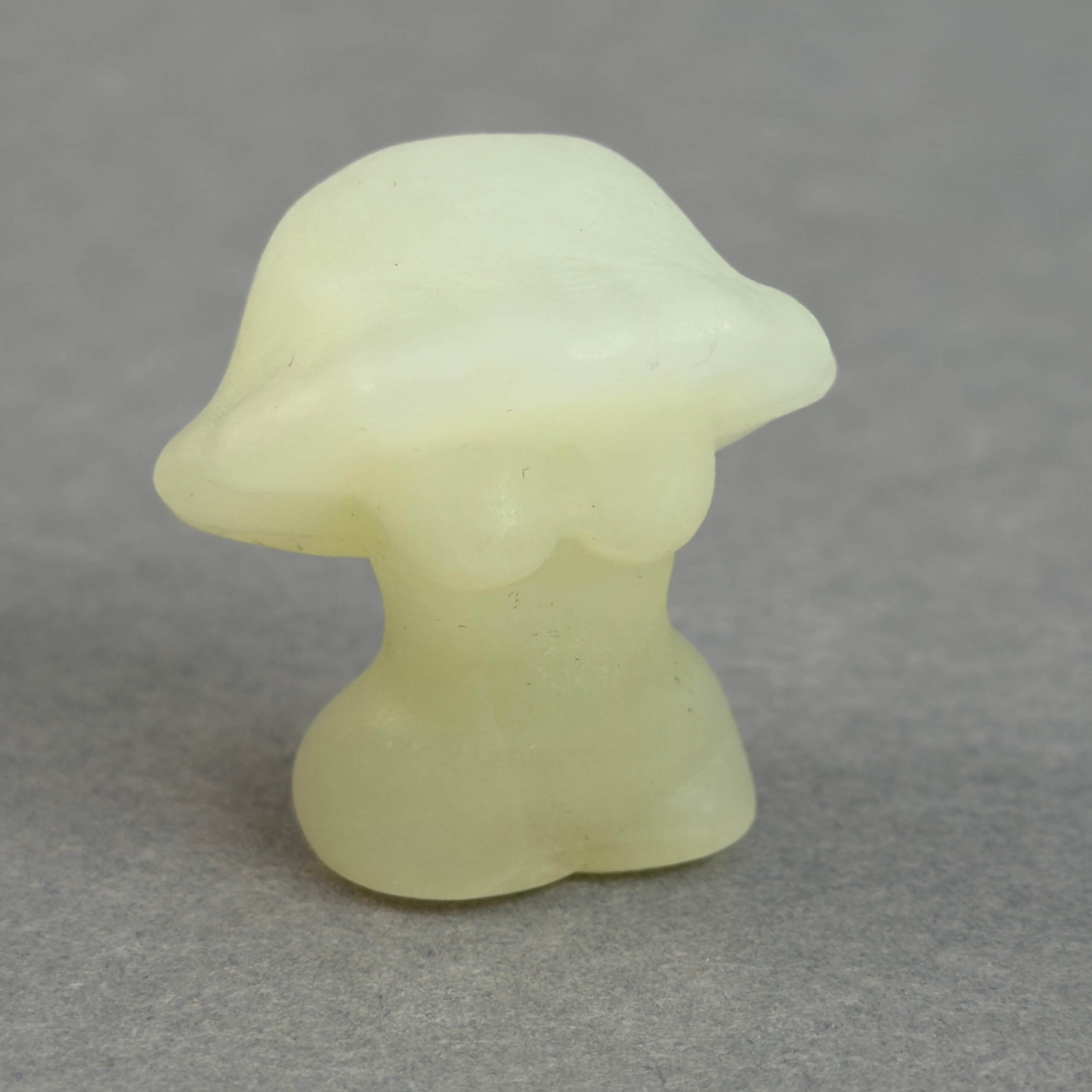 krystal skovnymfe svamp 3 cm sten hvid calsit