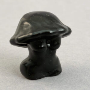 krystal skovnymfe svamp 3 cm sten obsidian