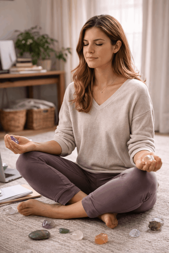 Krystaller mod stress 10 Krystaller mod stress kan hjælpe dig til at få ro på sind og krop og slippe det tankemylder der rumsterer