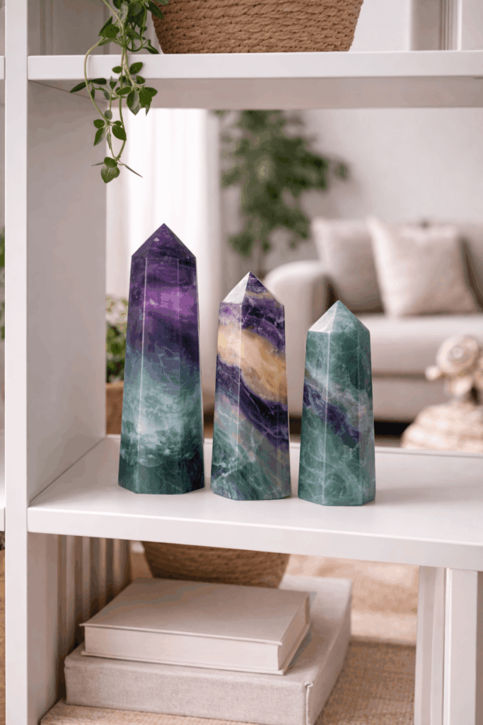 Ametyst vs. Fluorit 4 Sådan bruger du krystaller til meditation og i hjemmet