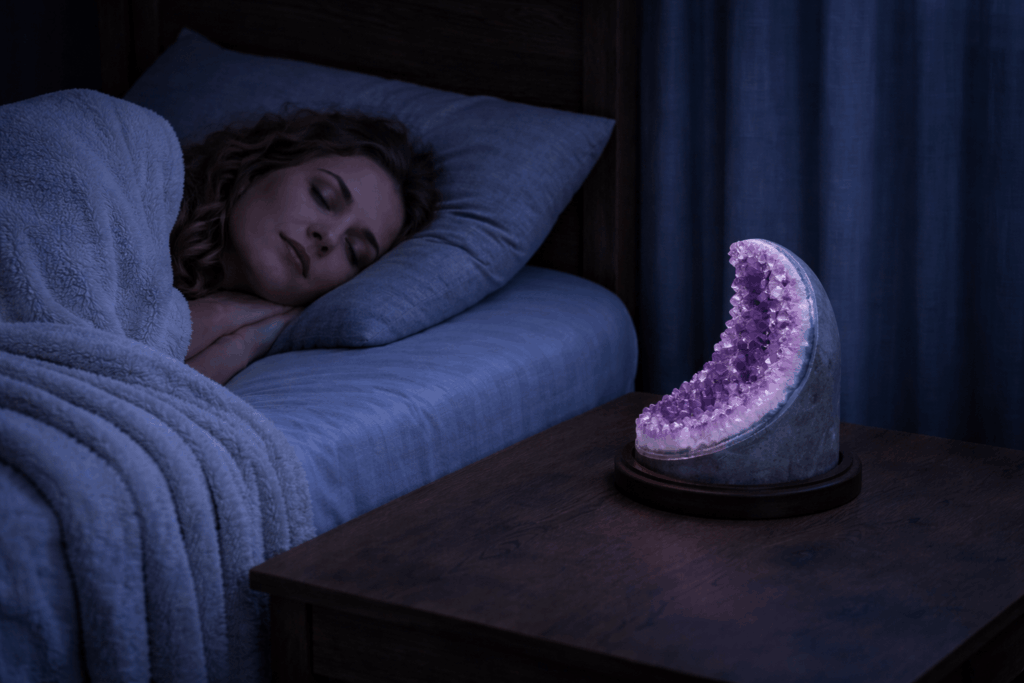 Krystaller mod søvn 7 Krystaller mod søvn kan mindske søvnløshed og bringe ro på dit sind og din krop, så du kan hvile og slappe af