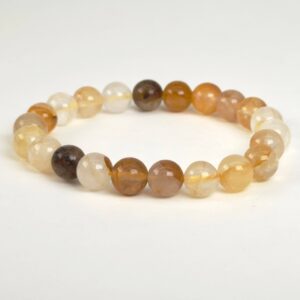 Golden Healer armbånd med gyldne naturlige krystalperler i elegant energifyldt design