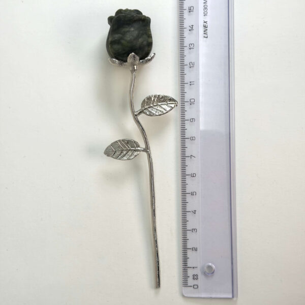 Smuk grøn serpentin rose til grounding og styrke