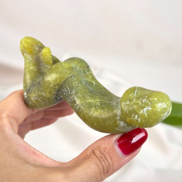 Gul Serpentin Penis i varme gule nuancer med energi for livskraft, selvtillid, motivation, indre styrke og personlig udvikling.