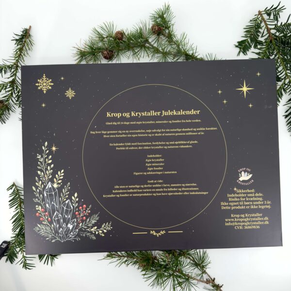 Eksklusiv krystal julekalender med 24 overraskelser til voksne, skabt af Krop og Krystaller