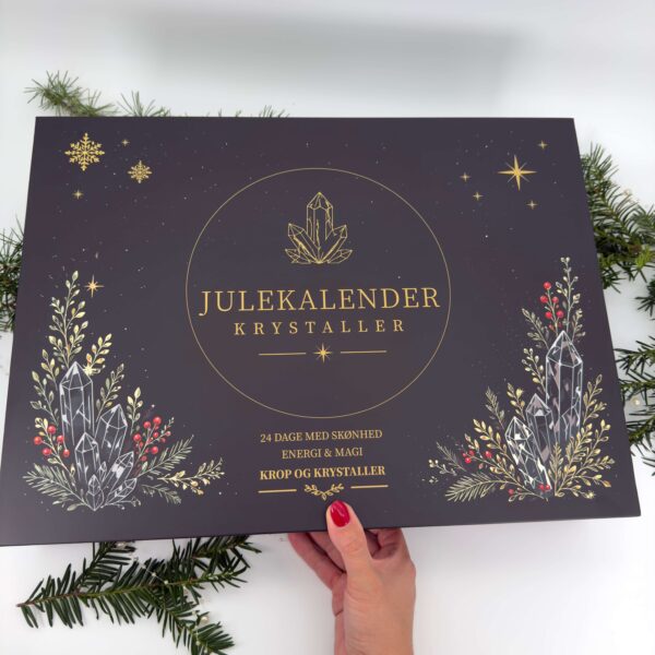 Eksklusiv krystal julekalender med 24 overraskelser til voksne, skabt af Krop og Krystaller