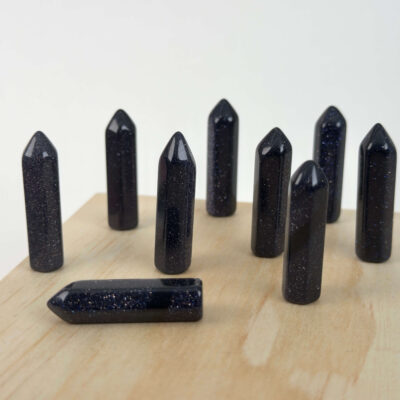 Midnightstone Mini Spids med poleret overflade, spids top og flad bund