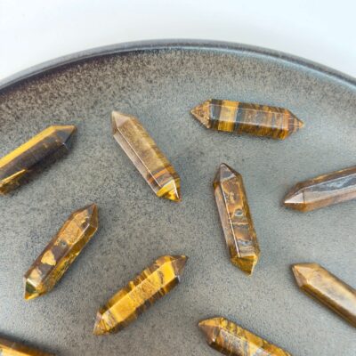 Tigerøje Termineret Mini Spids med poleret overflade og spids i begge ender